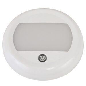 Image 1: Scandvik 5" Dome Light w/Switch & 3 Stage Dimming - 10-30V - IP67