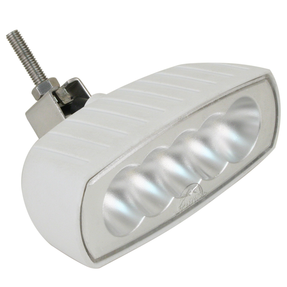 Image 1: Scandvik Bracket Mount LED Spreader Light - White