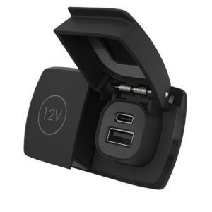 Image 1: Scanstrut Flip Pro Duo - USB-A & USB-C w/12V Power Socket