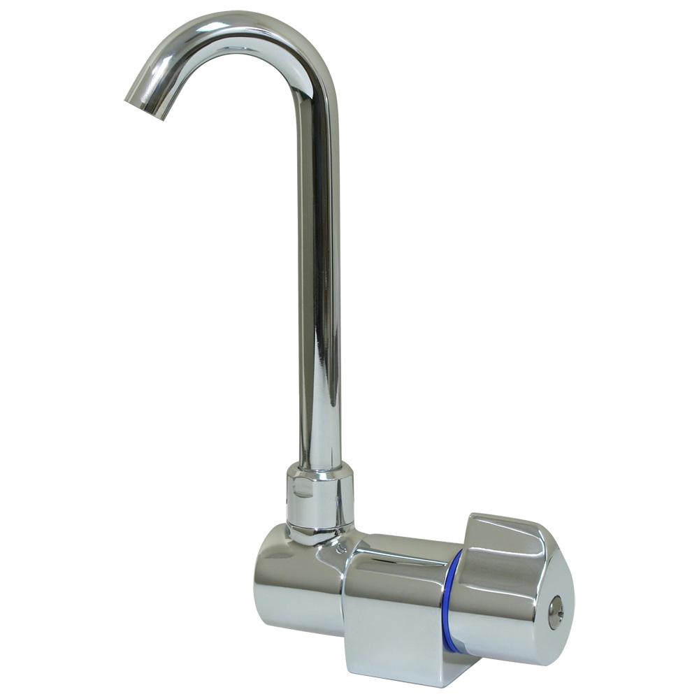 Image 1: Scandvik Ceramic Family Tap w/Folding Spout - Chrome Finish