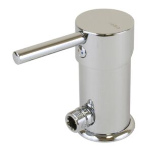 Image 1: Scandvik Minimalistic Compact Single Level Mixer - Deck Mount - 3/8" & 1/2" Fittings