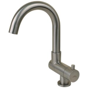 Image 1: Scandvik Nordic Folding Stainless Steel J-Spout Tap
