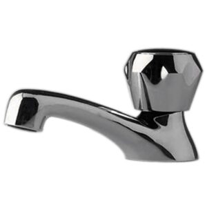 Image 1: Scandvik Heavy-Duty Brass Basin Tap - Chrome Plated