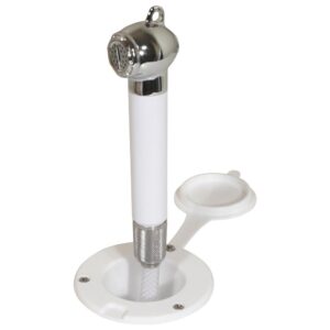 Image 1: Scandvik Recessed Transom Shower w/6' Hose - White