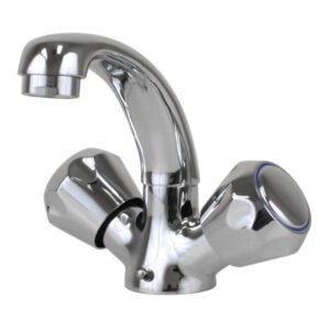 Image 1: Scandvik Heavy-Duty Basin Mixer - Chrome Plated