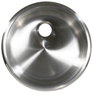 Image 1: Scandvik SS Cylindrical Sink - (11-5/8" x 5") - Brushed Finish