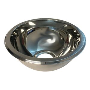 Image 1: Scandvik SS Sink Basin - 9" x 4" - Mirror Finish