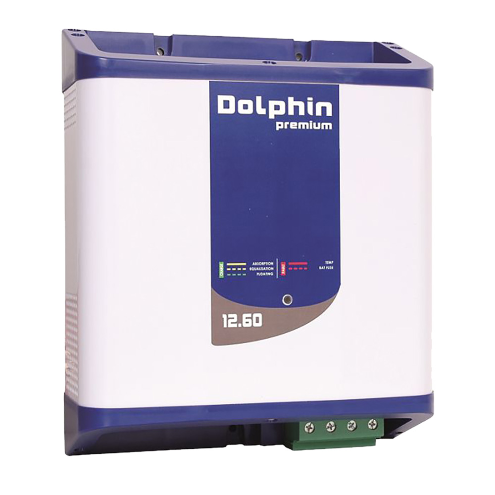 Image 1: Dolphin Charger Premium Series Dolphin Battery Charger - 12V, 60A, 110/220VAC - 3 Outputs