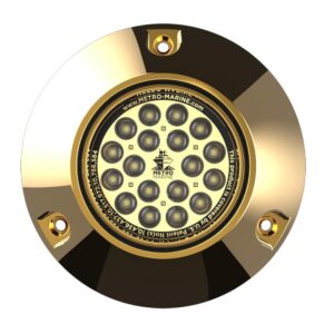 Image 1: Metro Marine High-Output Submersible Underwater Light w/Intelligent Monochromatic LED's - White, 90° Beam 