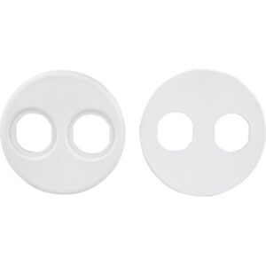 Image 1: 84470Sea-Dog 4" Gauge Power Socket Adapter Mounting Plate - White