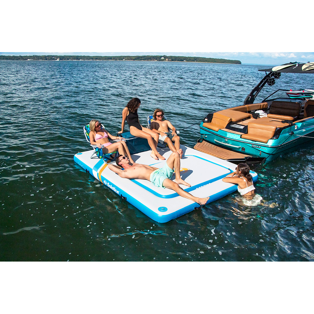 Image 3: Solstice Watersports 10' x 8' Rec Mesh Dock w/Removable Insert