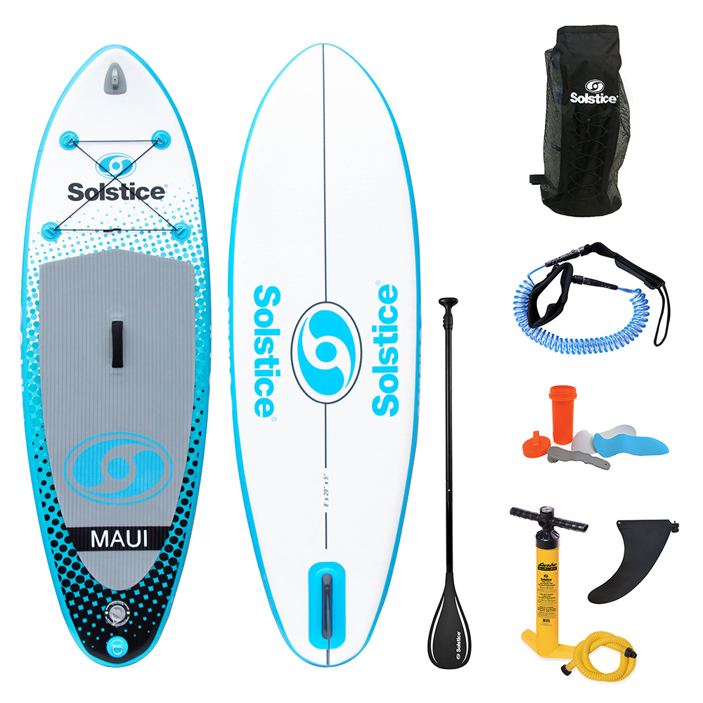 Image 1: Solstice Watersports 8' Maui Youth Inflatable Stand-Up Paddleboard
