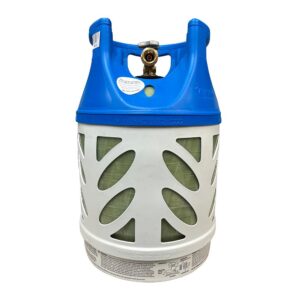 Image 1: Viking Cylinders 17lb Vertical Fiberglass Composite LPG Cylinder w/Type 1 Valve - OPD, DOT, TC Approved