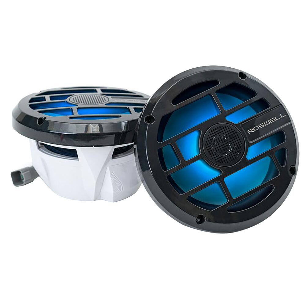 Image 1: Roswell R Series 6.5” Marine Speakers - Anthracite Grille - 60W RMS & 120W Peak Power