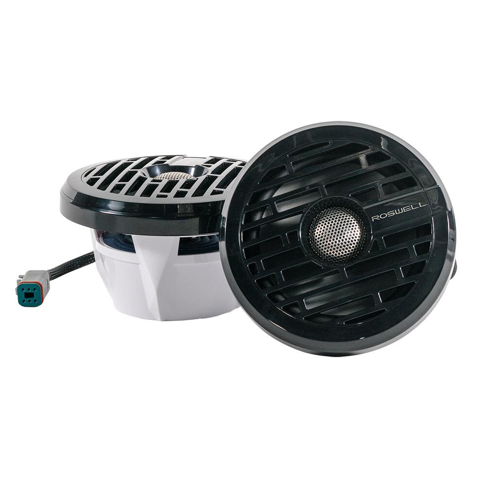 Image 1: Roswell R1 6.5” Marine Speakers - Black - 80W RMS & 160W Peak Power