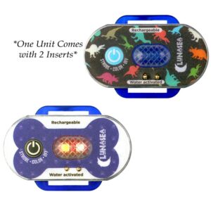 Image 1: Lunasea Child/Pet Safety Water Activated Strobe Light - Blue Case, Blue Attention Light