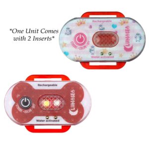 Image 1: Lunasea Child/Pet Safety Water Activated Strobe Light - Red Case, Blue Attention Light
