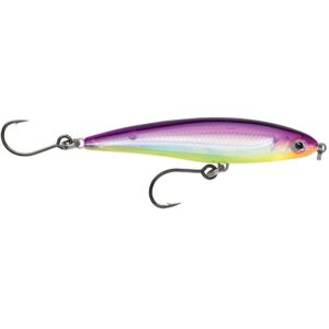 Image 1: Rapala X-Rap® Twitchin’ Minnow 4" Purple Chartreuse
