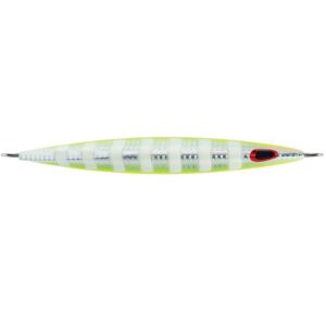 Image 1: Williamson Kensaki 280 Jig - 7.25" - 9-7/8oz - UV Chartreuse Glow Zebra