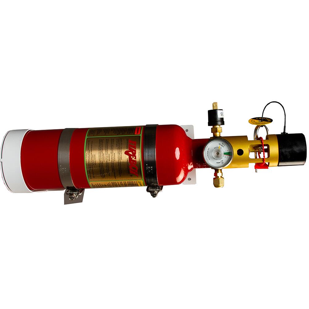 Image 1: Fireboy-Xintex MU Series Horizontal Clean Agent Fire Extinguisher - 225 Cubic Feet