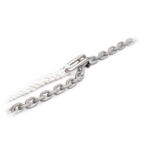 Image 1: C. Sherman Johnson "Captain Hook" Chain Snubber Large Snubber Hook f/3/8" & 1/2" Chain w/15' of 5/8" 3 Strand Nylon