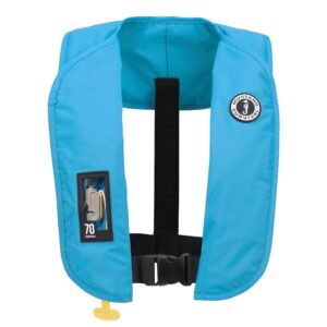 Image 1: Mustang MIT 70 Manual Inflatable PFD - Azure (Blue)
