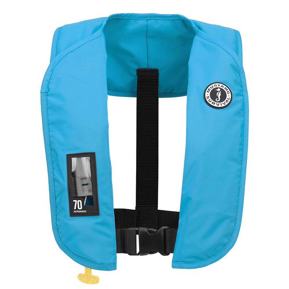 Image 1: Mustang MIT 70 Automatic Inflatable PFD - Azure (Blue)