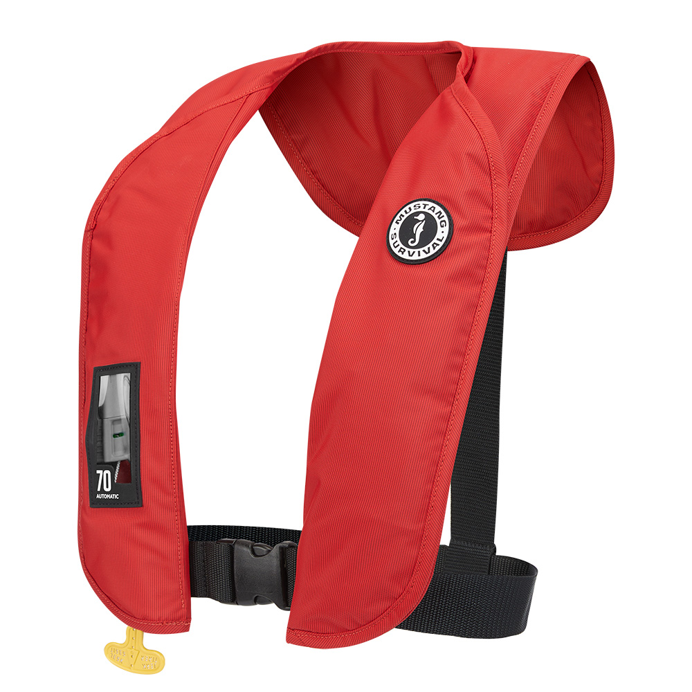 Image 2: Mustang MIT 70 Automatic Inflatable PFD - Red