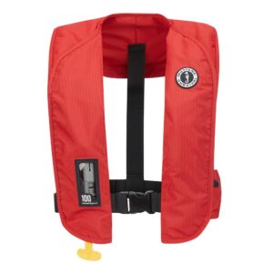 Image 1: Mustang MIT 100 Convertible Inflatable PFD - Red