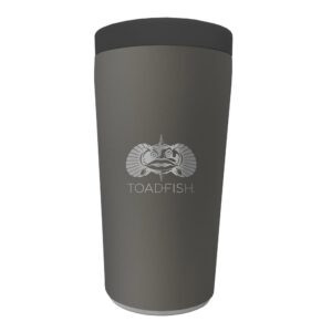 Image 1: Toadfish Non-Tipping Can Cooler 2.0 - Universal Design - Graphite