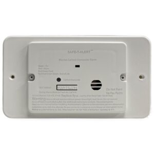 Image 1: Safe-T-Alert 62 Series Marine Carbon Monoxide - Flush Mount - White - 12V w/Trim Ring