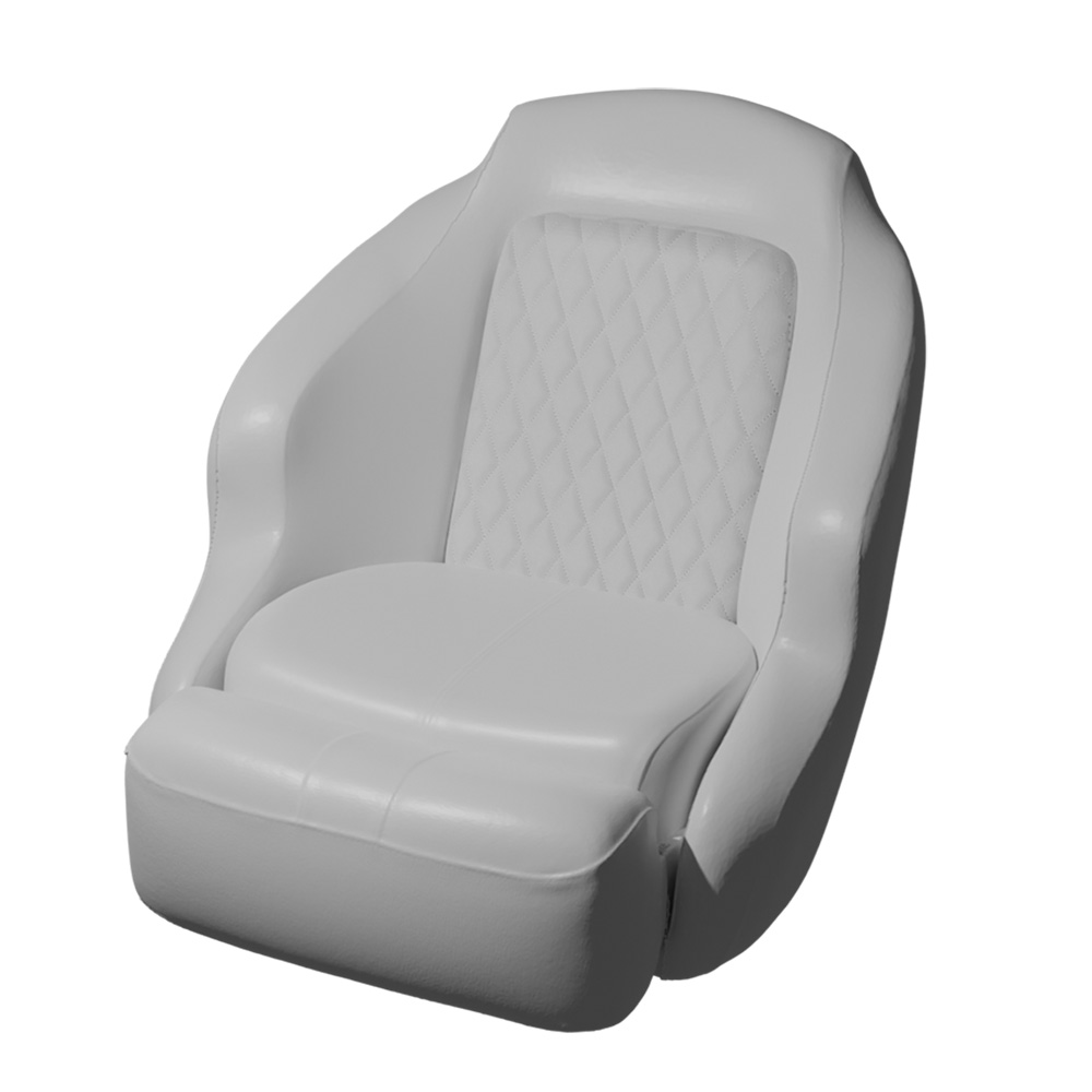 Image 1: TACO Anclote Diamond Bucket Seat - White