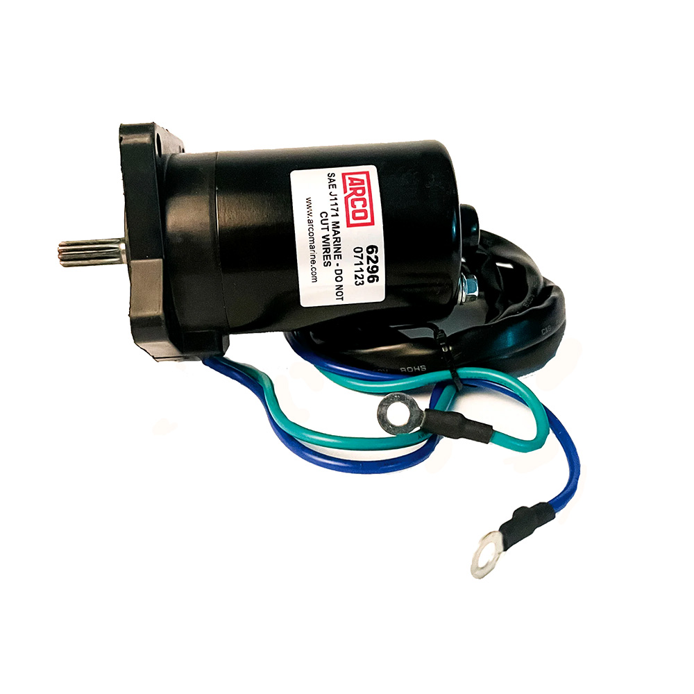 Image 1: ARCO Marine Original Equipment Quality Replacement Yamaha Tilt Trim Motor - 2000-2019 T25 Series Engines