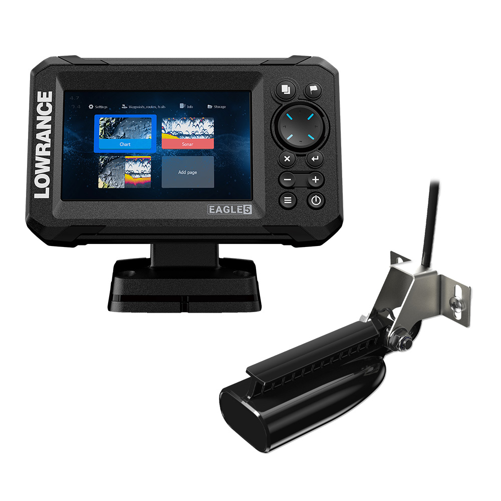 Image 1: Lowrance Eagle 5 Combo - SplitShot Transducer w/C-MAP Charts