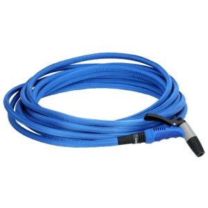 Image 1: HoseCoil 25' Blue Flexible Hose Kit w/Rubber Tip Nozzle