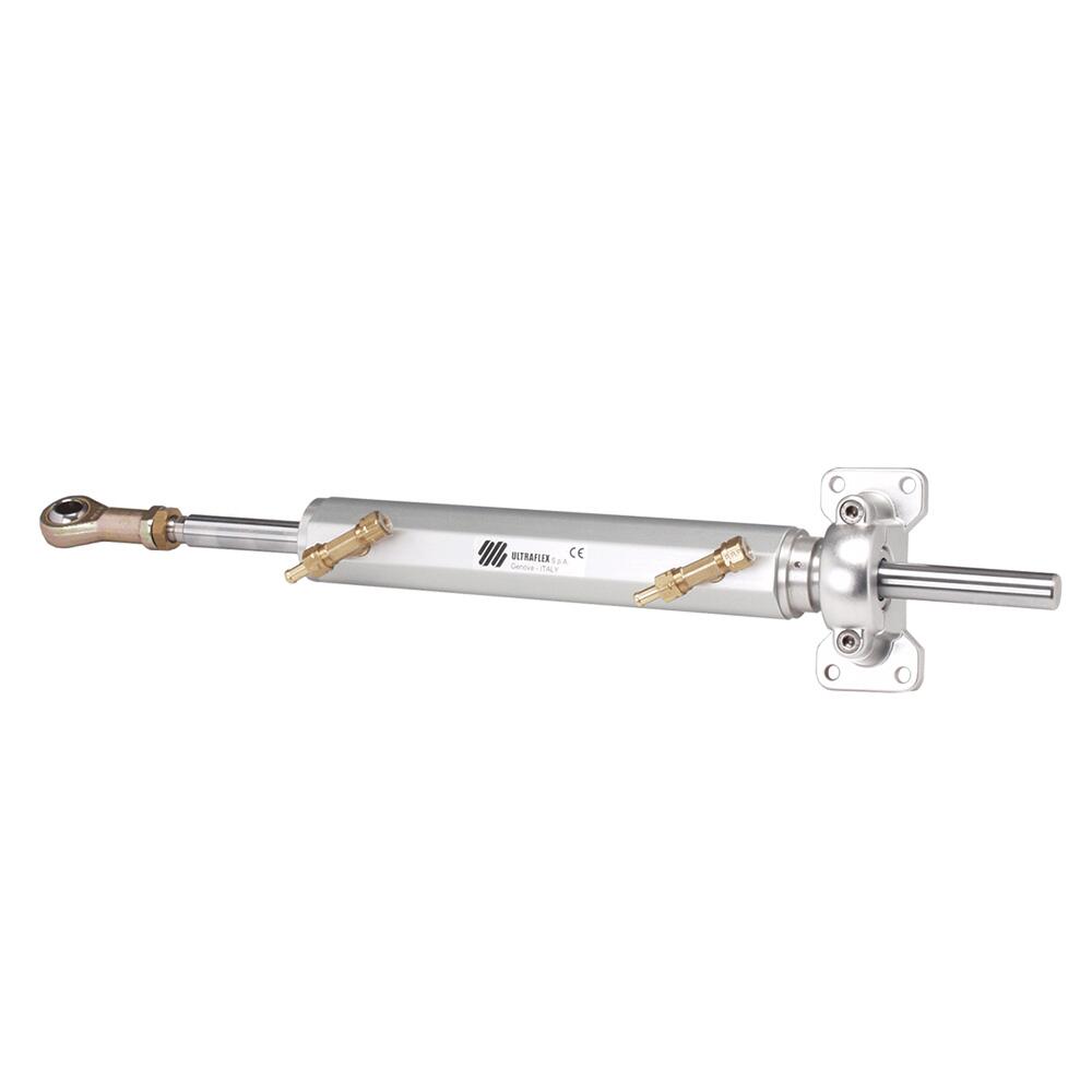 Image 1: Uflex UC215-I Cylinder 215cc 9" Stroke Aluminum Uses KITOB SVS Hoses