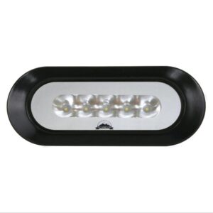 Image 1: Scandvik Flush Mount Spreader Light - Black