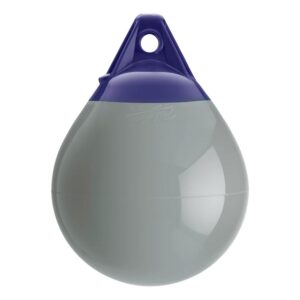 Image 1: Polyform A-Series Buoy - 11" x 15" Diameter - A-1 - Grey