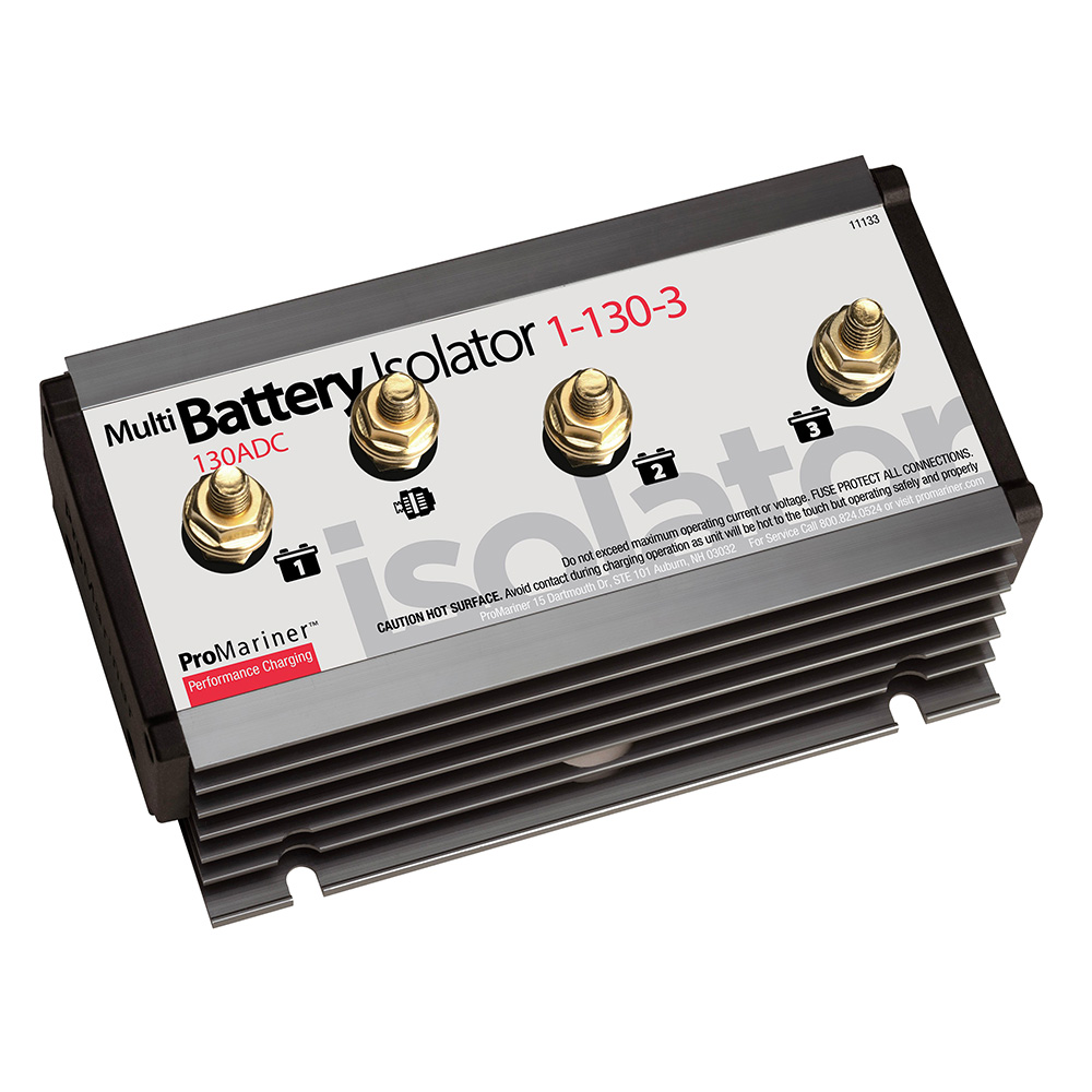 Image 1: ProMariner Battery Isolator - 130 AMP - 1 Alternator - 3 Battery