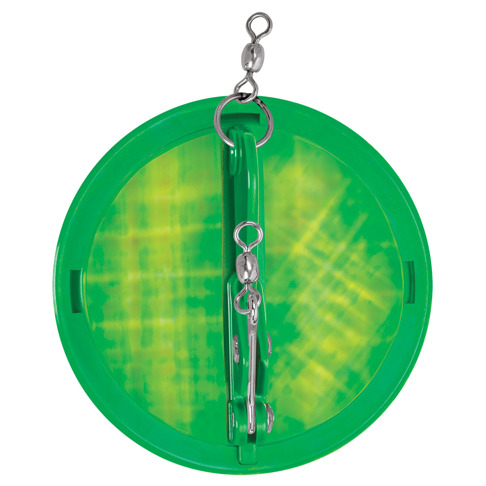 Image 1: Luhr-Jensen 2-1/4" Dipsy Diver - Kelly Green/Silver Bottom Moon Jelly