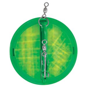 Image 1: Luhr-Jensen 4-1/8" Dipsy Diver - Kelly Green/Silver Bottom Moon Jelly