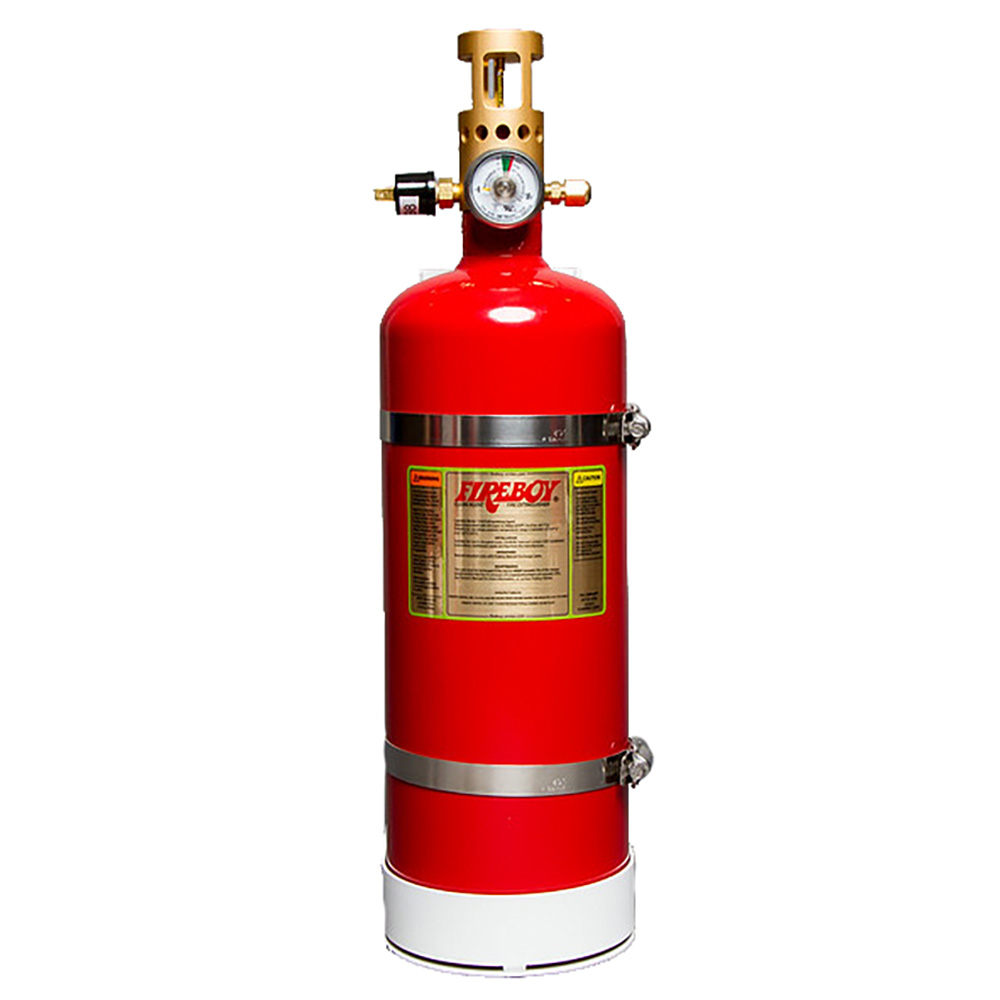 Image 1: Fireboy-Xintex Automatic Vertical Fire Extinguisher w/Heavy Duty Bracket - 225 Cubic Feet Volume Protected