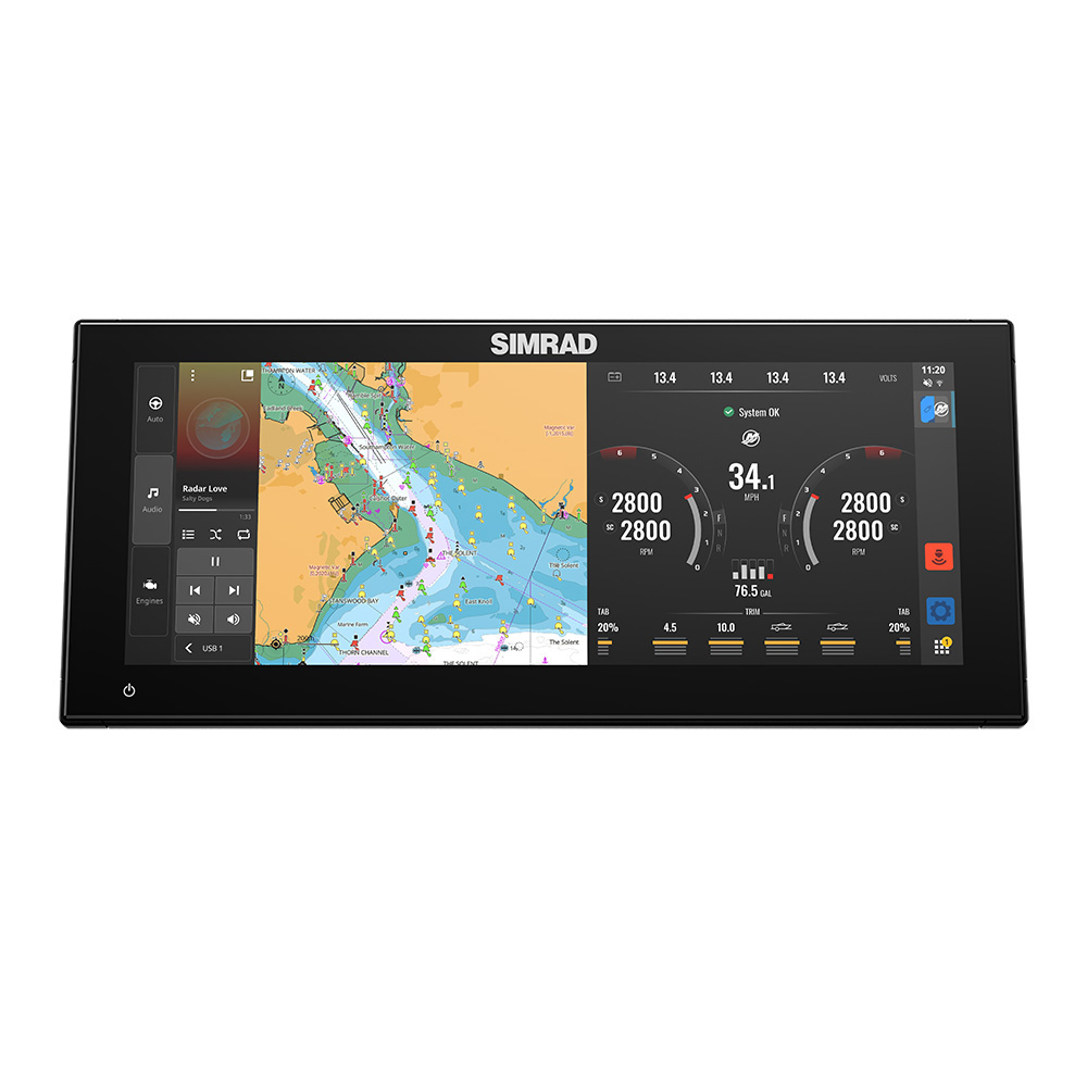 Image 1: Simrad NSX 3015UW Combo w/Active Imaging™ 3-in-1 Transducer