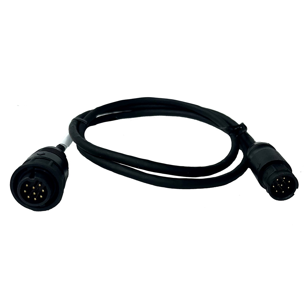 Image 1: Echonautics 1M Adapter Cable w/Male 9-Pin Navico Connector f/Echonautics 300W, 600W & 1kW Transducers