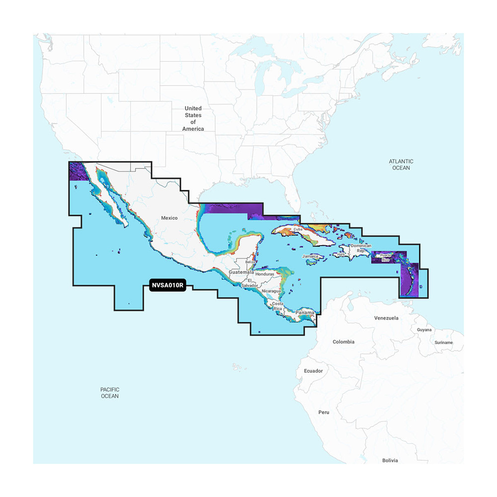 Image 1: Garmin Navionics Vision+™ NVSA010R Central America & Caribbean