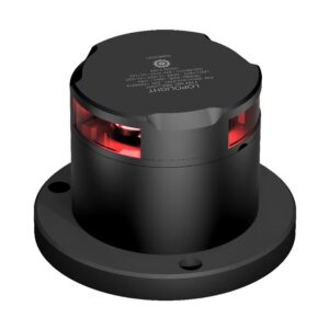 Image 1: Lopolight 360-Degree Pro Red Nav Light - 2NM - Black Housing