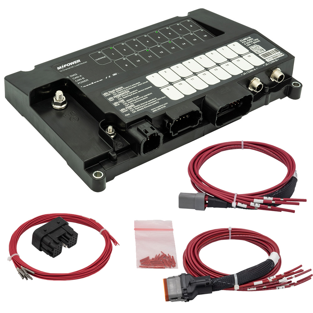 Image 1: Maretron MPower&reg; 16-Channel DC Load Controller Module w/NMEA 2K w/J1 & J2 Connectors