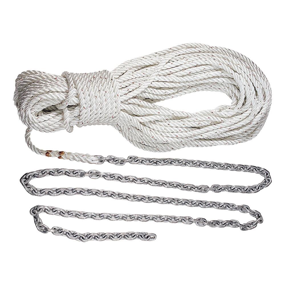 Image 1: Lewmar Anchor Rode 20&rsquo; 5/16&rdquo; G4 Chain w/300&rsquo; 5/8&rdquo; Rope w/Shackle