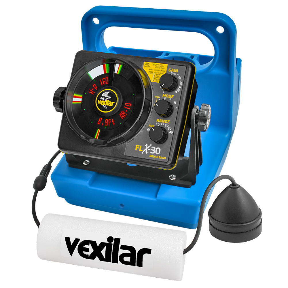 Image 1: Vexilar FLX-30 Genz Pack w/Broad Band Ice Ducer & Vexilar Lithium Battery