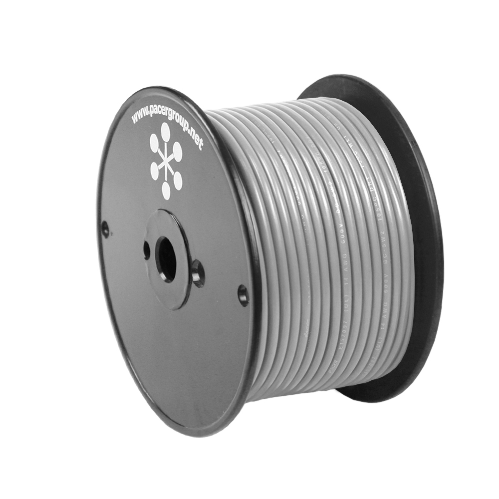 Image 1: Pacer Grey 10 AWG Primary Wire - 20'